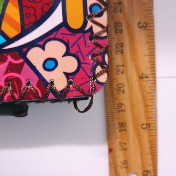 Colorful Abstract Pop Art Bi-fold Wallet Fish Souvenir France Guadeloupe Island - Picture 5 of 8